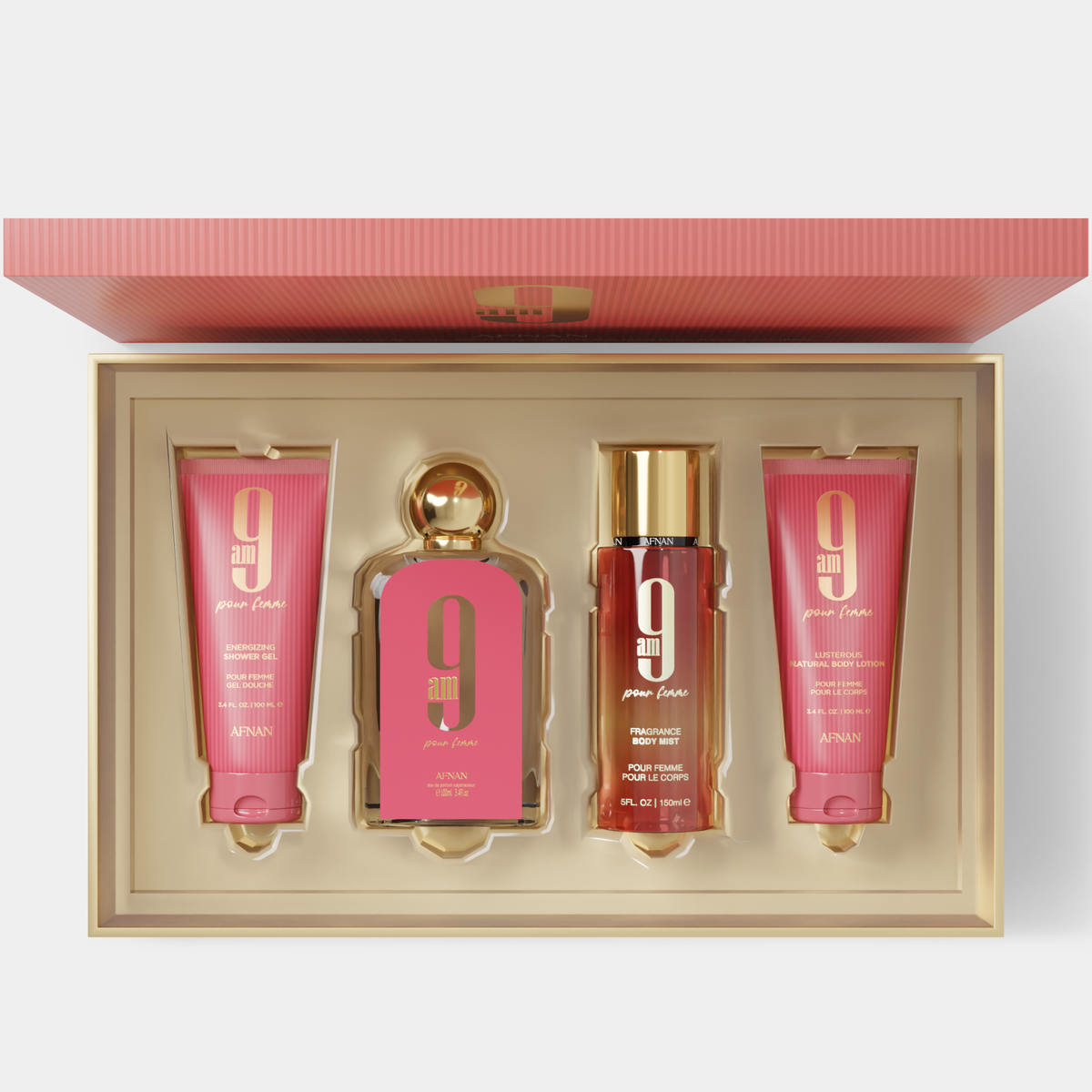 SET CADOU 9 AM POUR FEMME